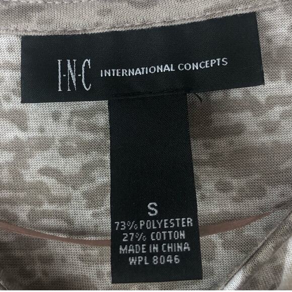 Y2k Inc. International Concepts Cream Paisley Swirly Casual 3/4 Sleeve Blouse - Picture 6 of 8